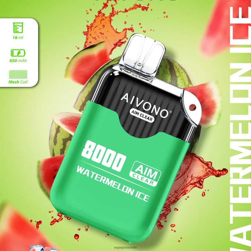 Aivono AIM CLEAR 8000 hielo de sandia - 8N0N8204 Cigarro Electrónico Chile