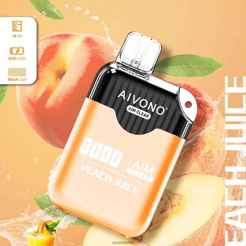 Aivono AIM CLEAR 8000 jugo de durazno - 8N0N8203 Vape Desechable