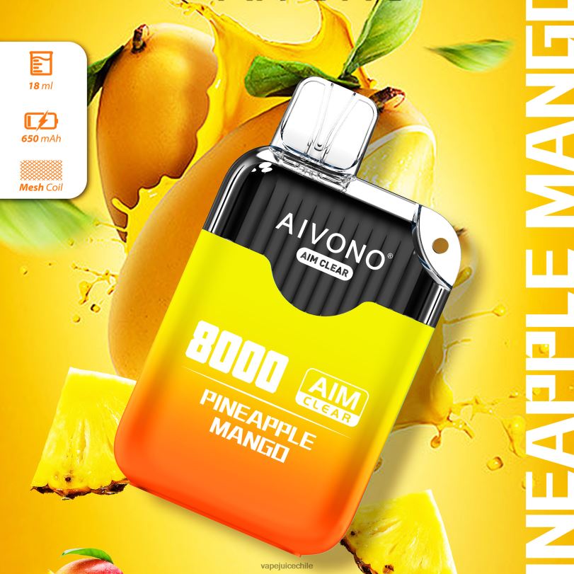 Aivono AIM CLEAR 8000 mango de piña - 8N0N8209 Vape Chile