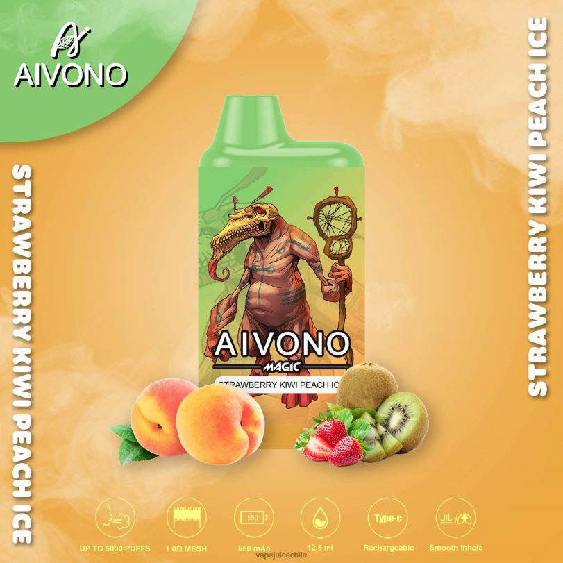 Aivono AIM MAGIC cigarrillo de caja de 5800 bocas fresa kiwi melocotón hielo - 8N0N896 Cigarro Electrónico Chile