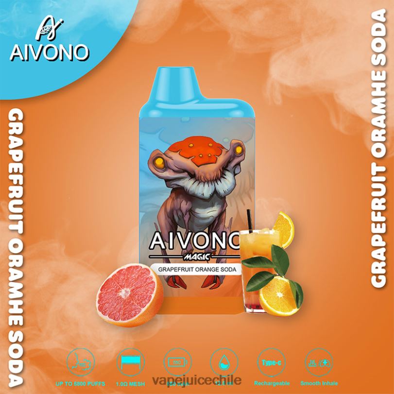 Aivono AIM MAGIC cigarrillo de caja de 5800 bocas refresco de pomelo y naranja - 8N0N8101 Vape Chile