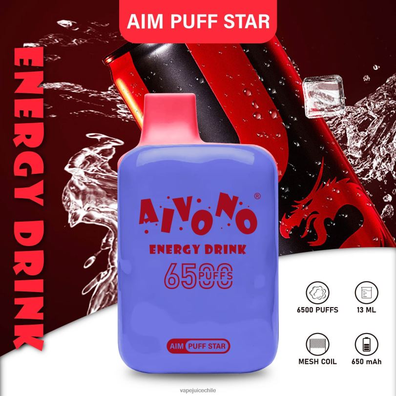 Aivono AIM PUFF STAR 6500 bebida energética - 8N0N8293 Vape Chile