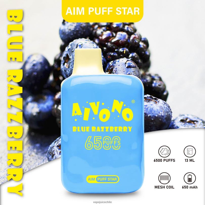 Aivono AIM PUFF STAR 6500 frambuesa azul - 8N0N8292 Cigarro Electrónico Chile