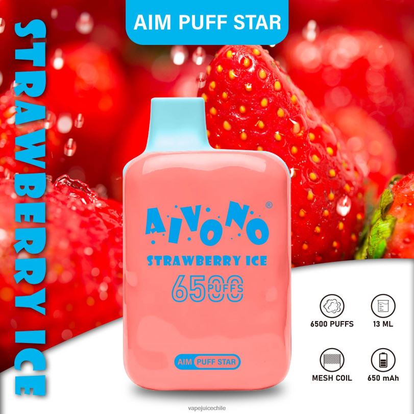 Aivono AIM PUFF STAR 6500 hielo de fresa - 8N0N8288 Cigarro Electrónico Chile
