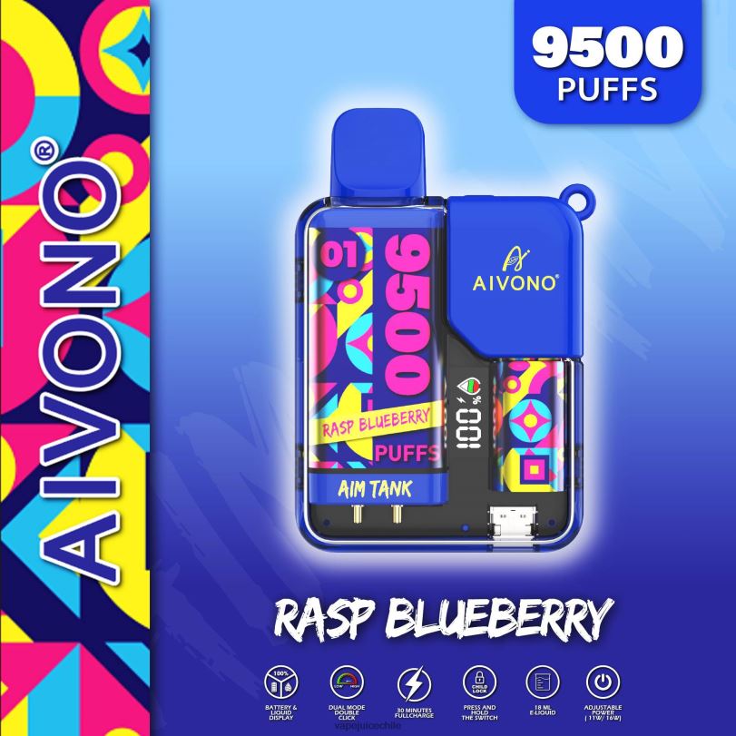 Aivono AIM TANK 9500 frambuesa arándano - 8N0N833 Vape Chile