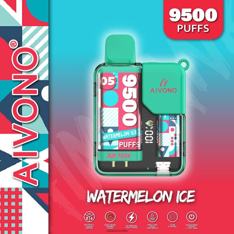 Aivono AIM TANK 9500 hielo de sandia - 8N0N837 Vape Chile