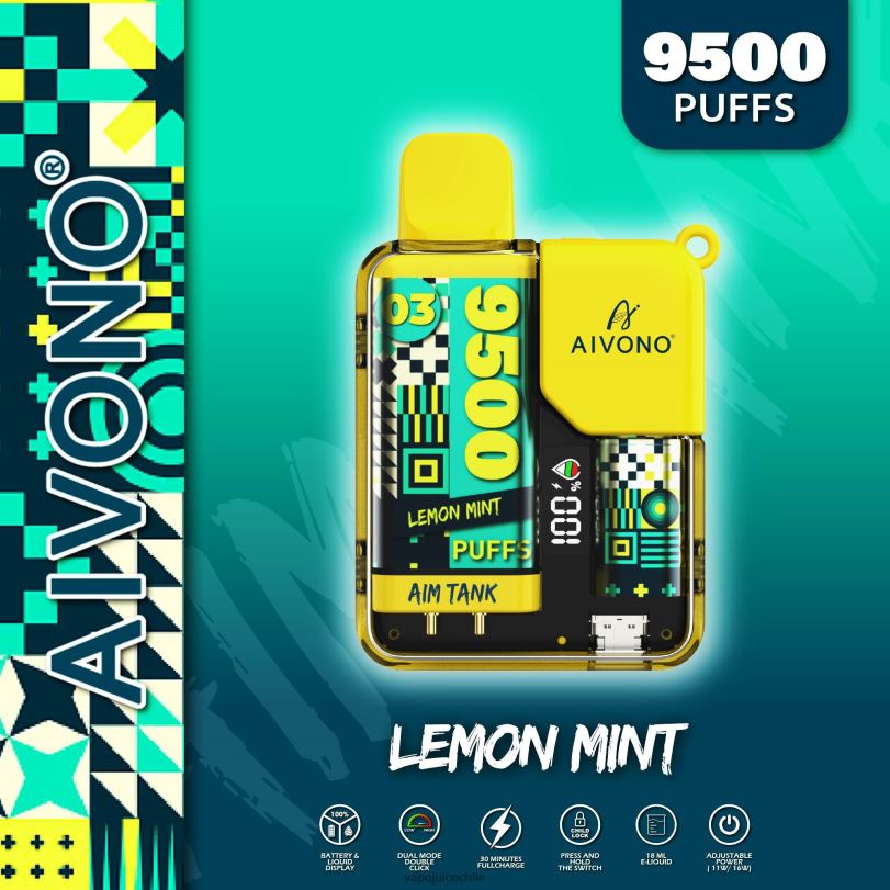 Aivono AIM TANK 9500 menta limon - 8N0N835 Vape Desechable