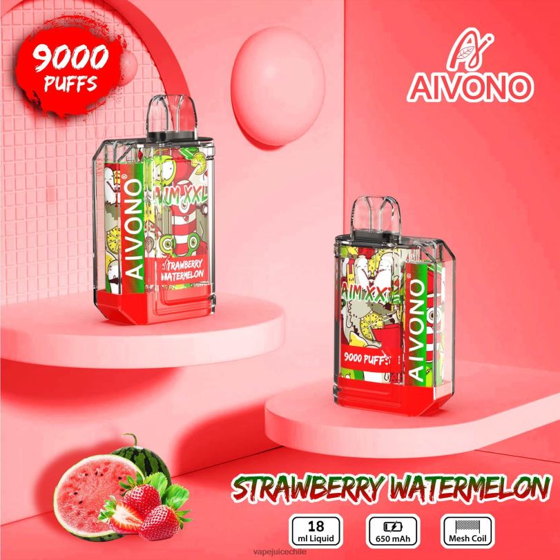 Aivono AIM XXL 9000 pegatina boca transparente sandia fresa - 8N0N853 Vape Chile