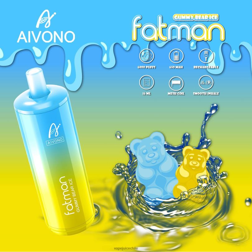Aivono FATMAN 6800 hielo de osito de goma - 8N0N832 Cigarro Electrónico Chile