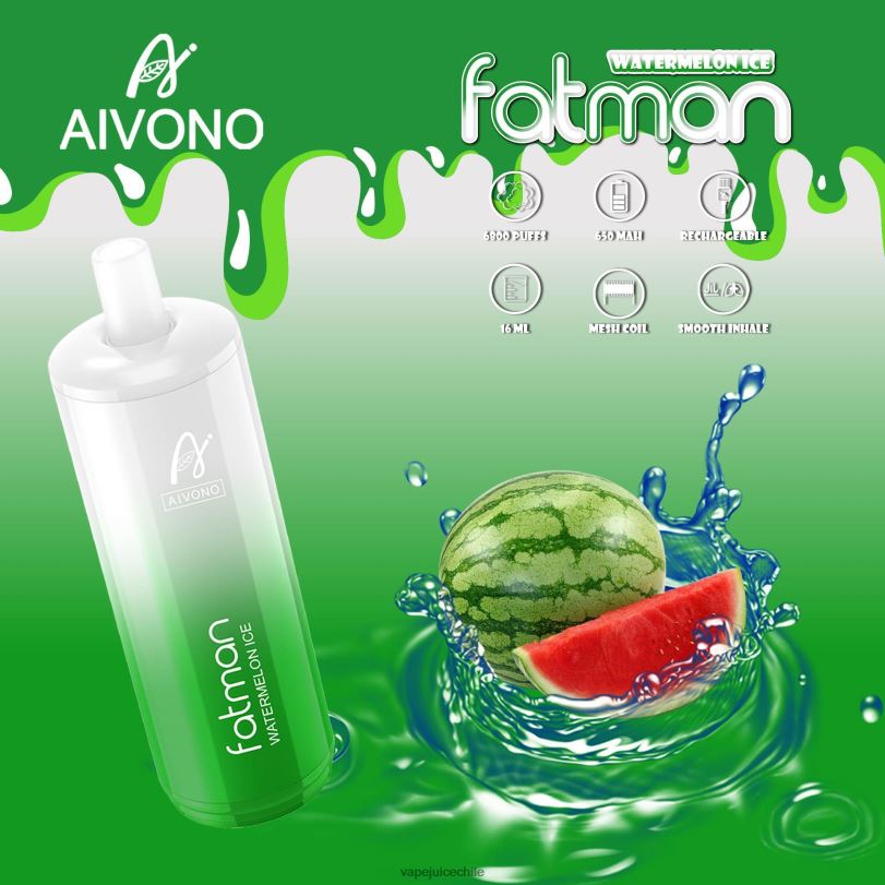 Aivono FATMAN 6800 hielo de sandia - 8N0N828 Cigarro Electrónico Chile
