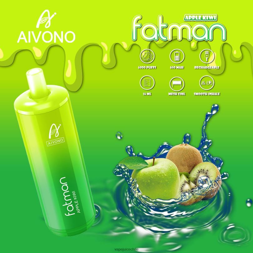 Aivono FATMAN 6800 kiwi manzana - 8N0N831 Vape Desechable