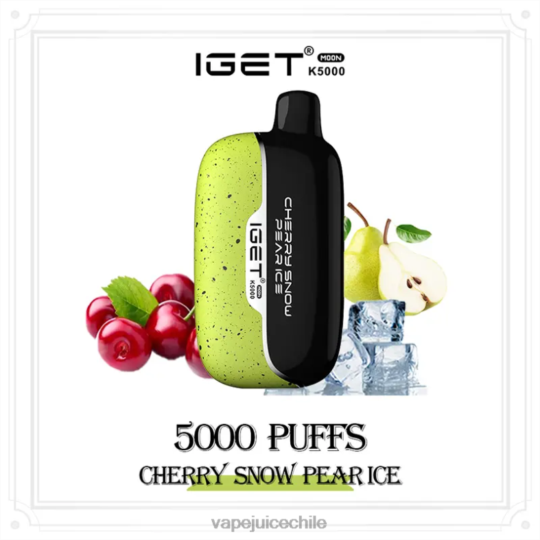 Cigarro Electrónico Chile 8NHHP5 cereza nieve pera hielo IGET Moon k5000