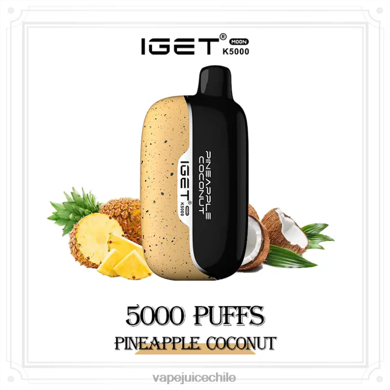 Vape Chile 8NHHP16 coco piña IGET Moon k5000