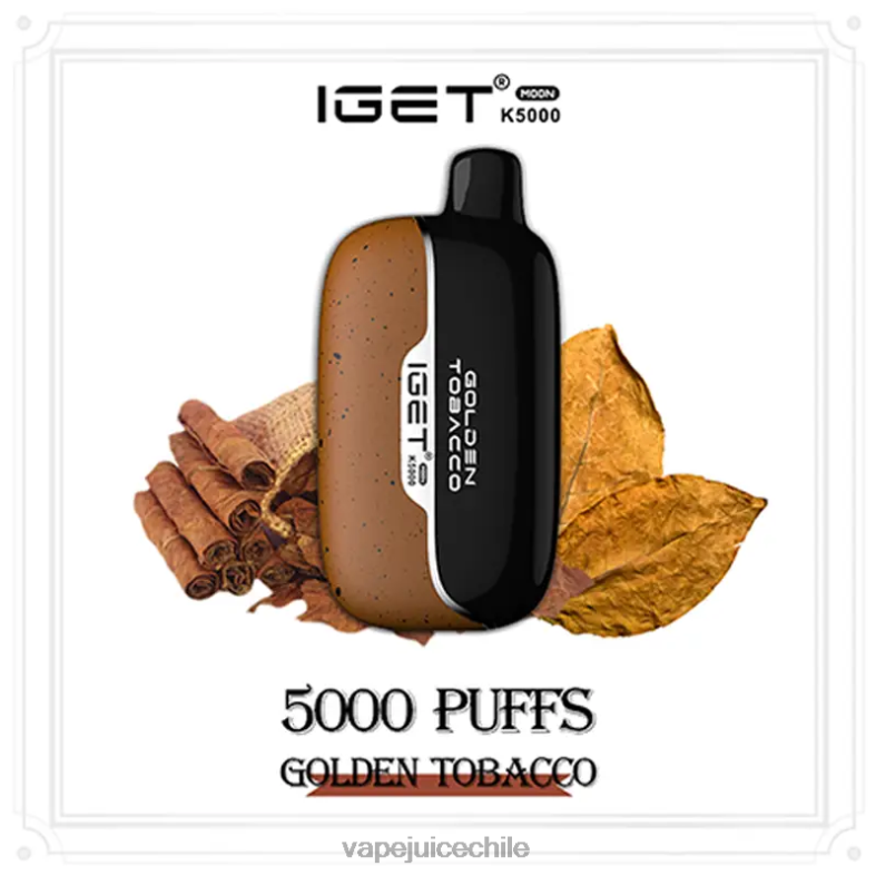 Vape Chile 8NHHP1 tabaco dorado IGET Moon k5000