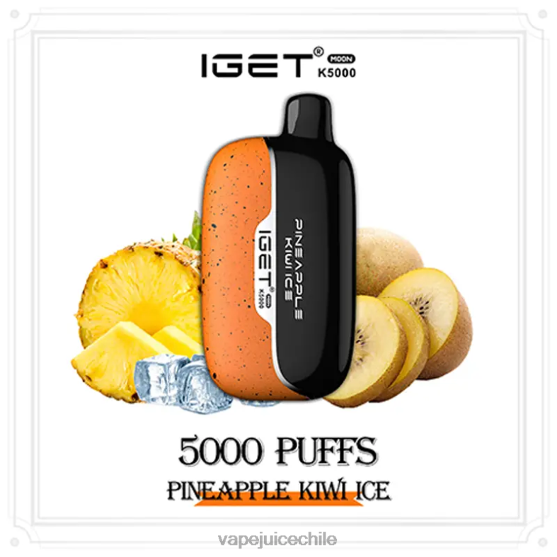 Vape Desechable 8NHHP14 hielo de piña y kiwi IGET Moon k5000