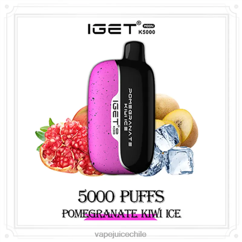 Vape Fume 8NHHP17 hielo de granada y kiwi IGET Moon k5000