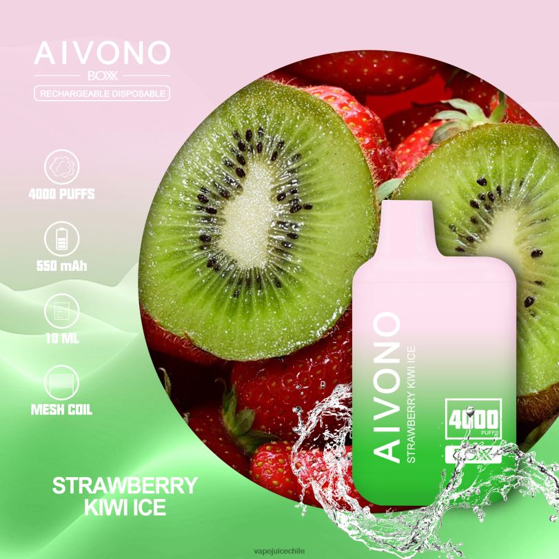 Aivono AIM BOXX 4000 hielo de fresa y kiwi - 8N0N8229 Vape Chile