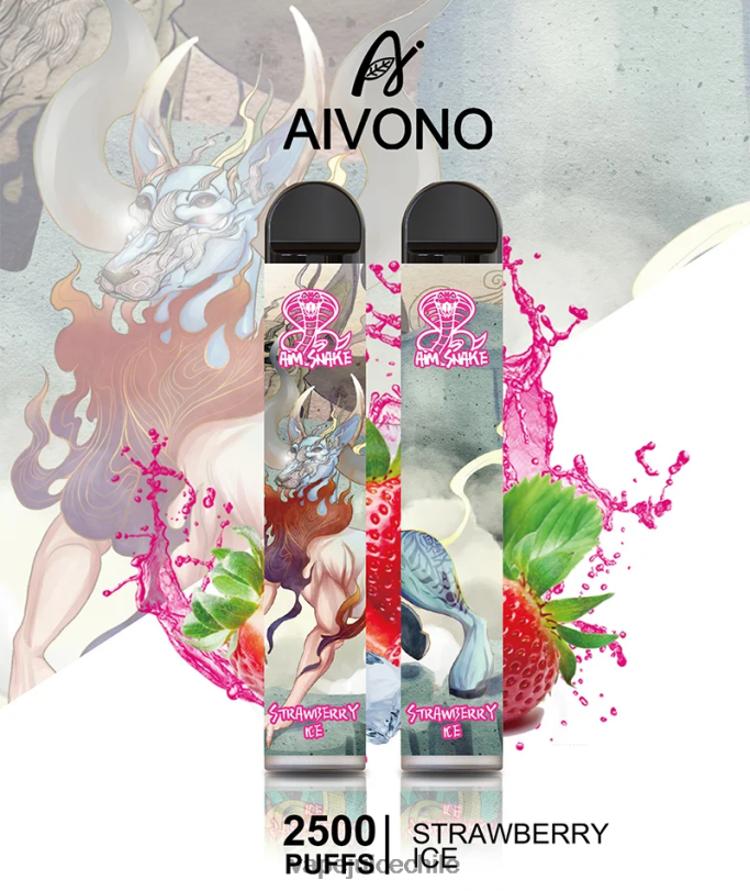 Aivono AIM SNAKE 2500 hielo de fresa - 8N0N8319 Vape Desechable
