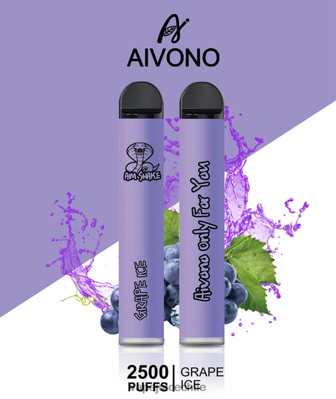 Aivono AIM SNAKE 2500 hielo de uva - 8N0N8306 Vape Recargable