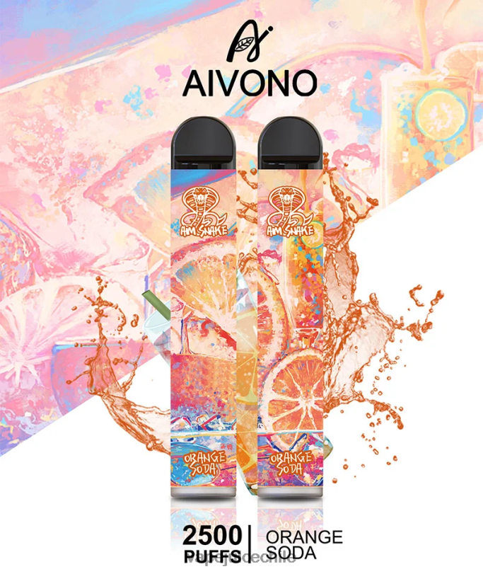 Aivono AIM SNAKE 2500 refresco de naranja - 8N0N8314 Vape Recargable
