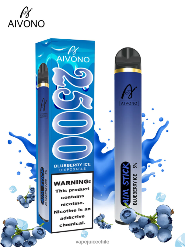 Aivono AIM STICK 2500 hielo de arándanos - 8N0N8152 Cigarro Electrónico Chile